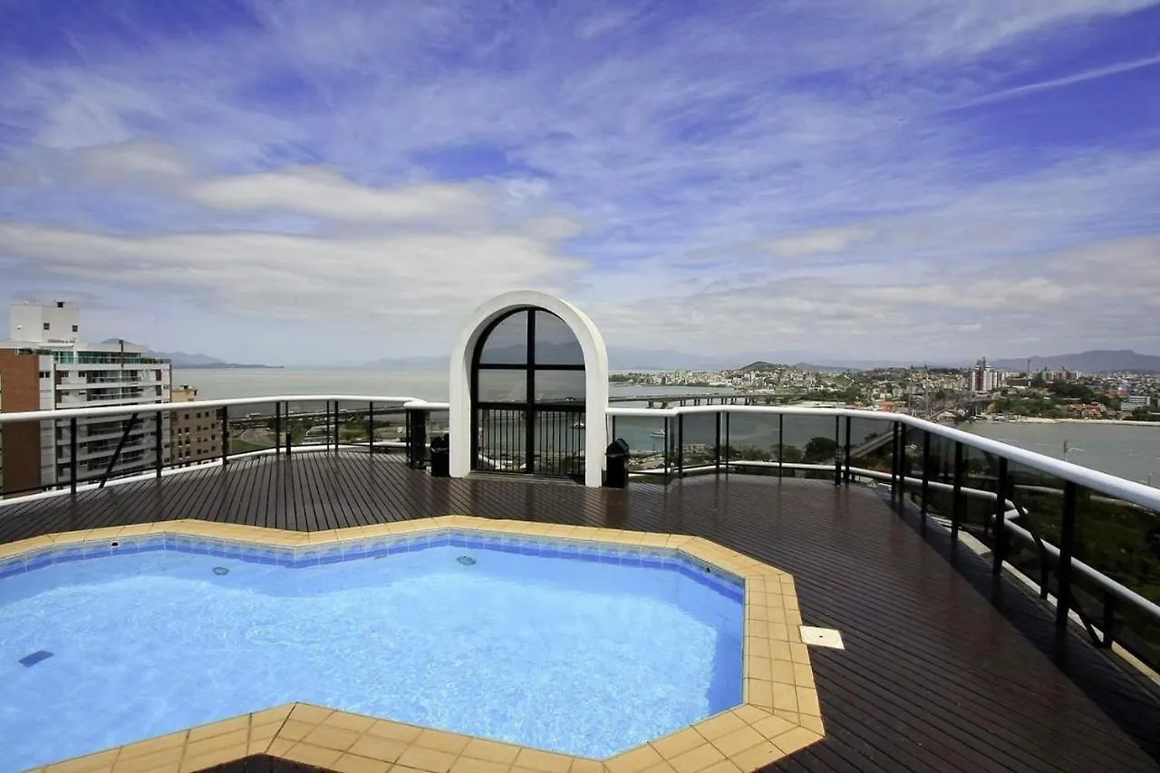 Piscina No Rooftop Com Vista Mar E Pontes #Ca22 Флорианополис