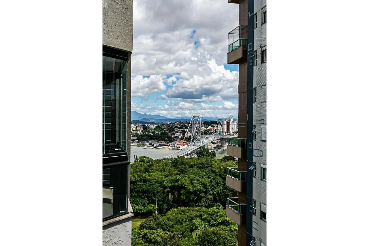 Piscina No Rooftop Com Vista Mar E Pontes #Ca22 Флорианополис